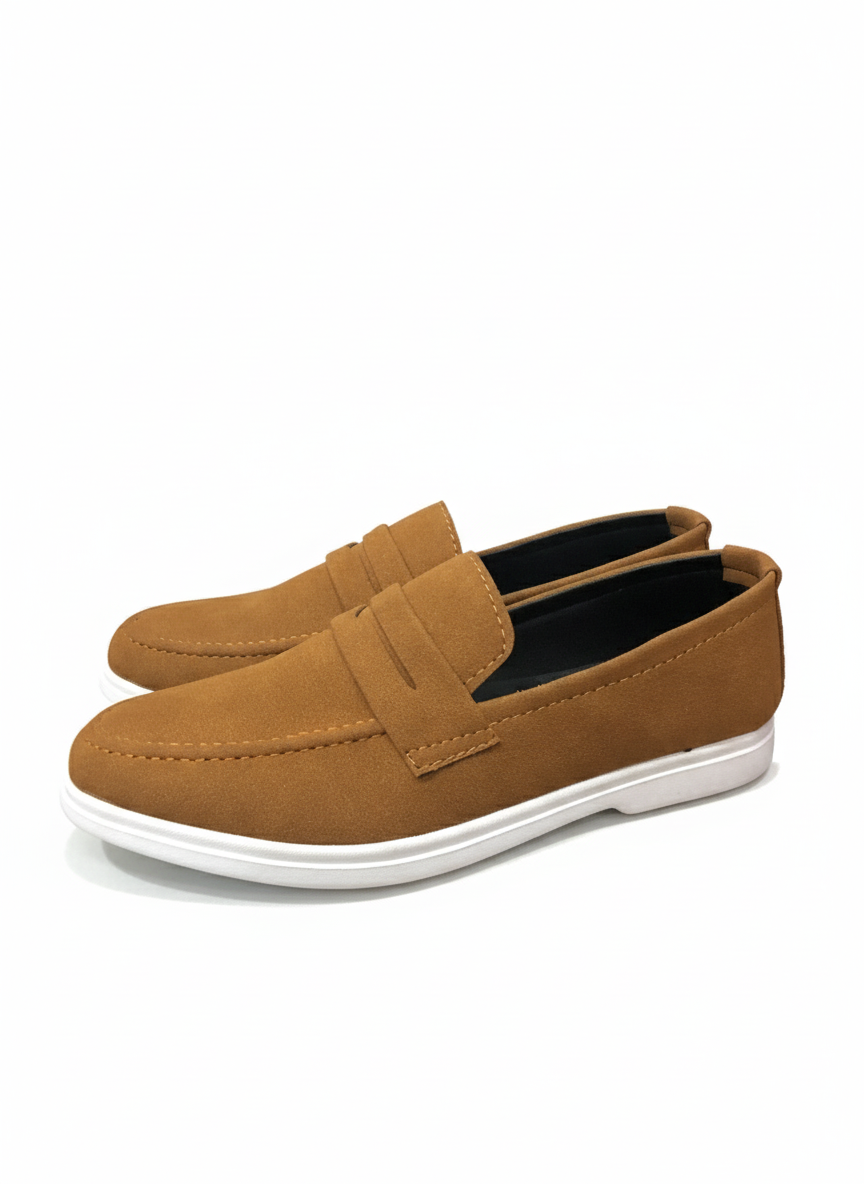 Men's Suede Casual Loafer with Sneaker Sole