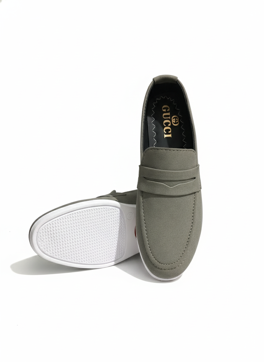 Casual Gray Penny Loafer