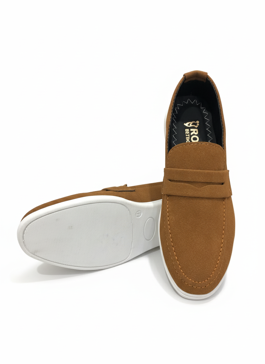 Men's Suede Casual Loafer with Sneaker Sole