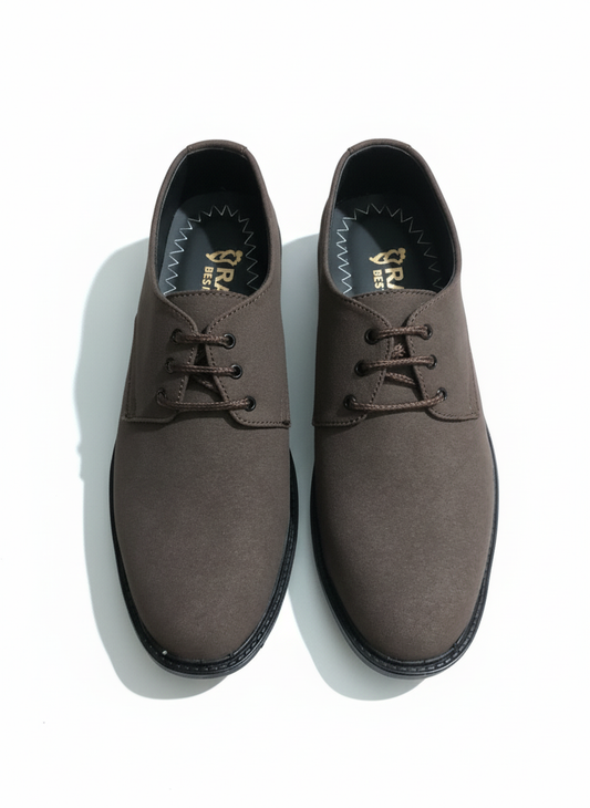 Rado Casual Brown Suede-Finish Derby Shoe