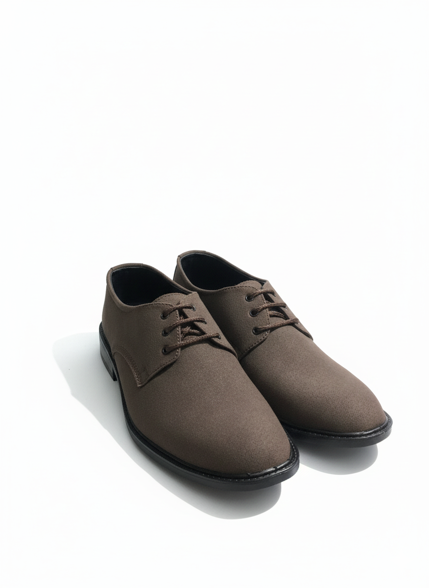 Rado Casual Brown Suede-Finish Derby Shoe