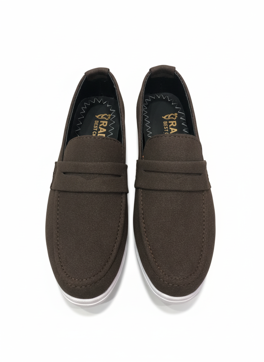 Men's Suede Casual Loafer with Sneaker Sole
