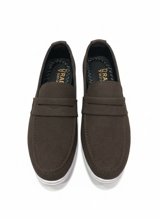 Men's Suede Casual Loafer with Sneaker Sole