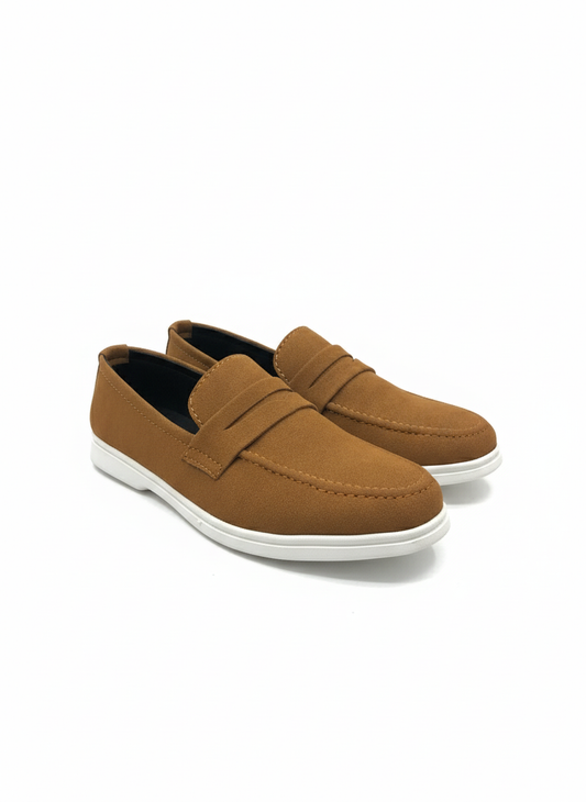 Men's Suede Casual Loafer with Sneaker Sole