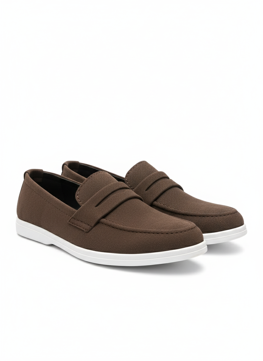 Men's Suede Casual Loafer with Sneaker Sole