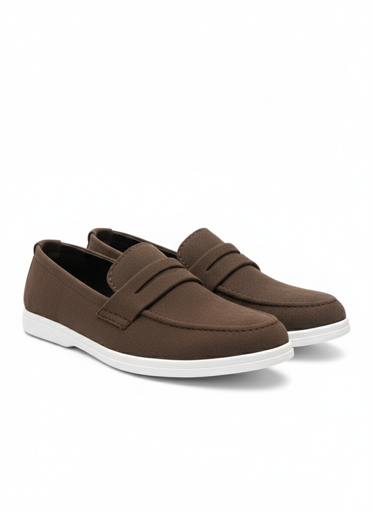 Men's Suede Casual Loafer with Sneaker Sole