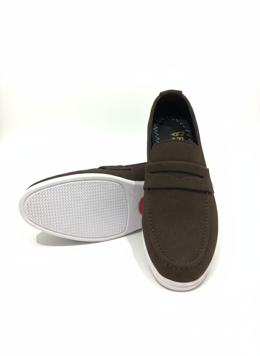 Men's Suede Casual Loafer with Sneaker Sole