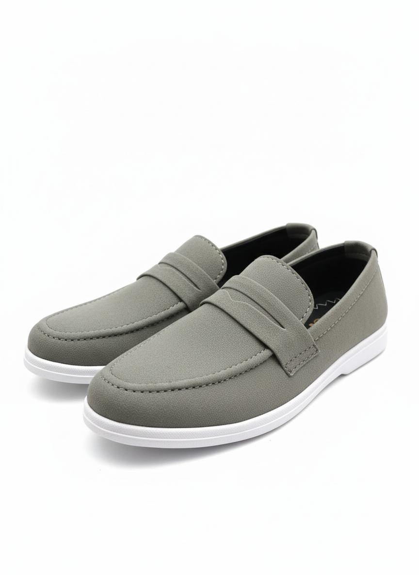 Casual Gray Penny Loafer