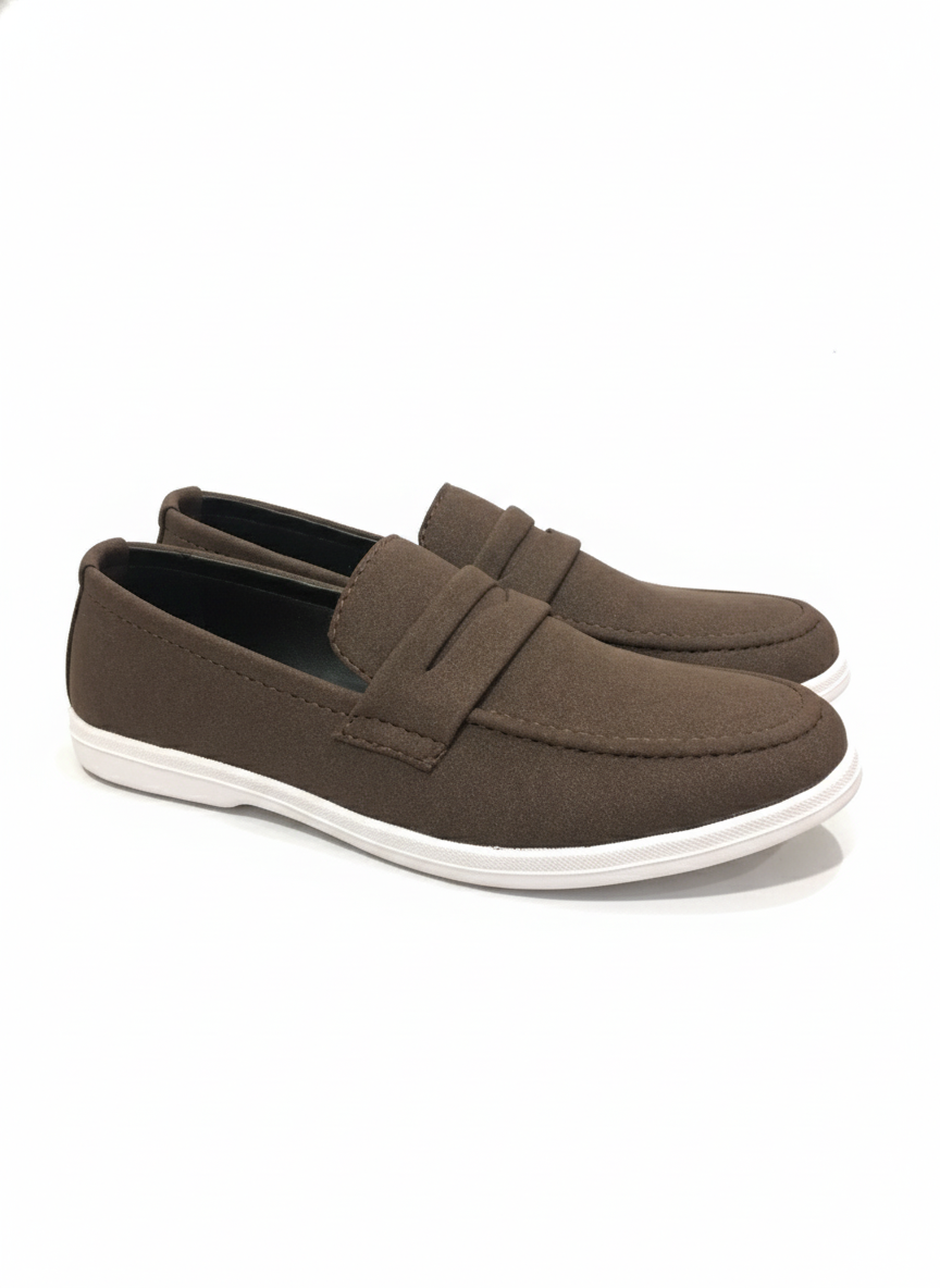 Men's Suede Casual Loafer with Sneaker Sole