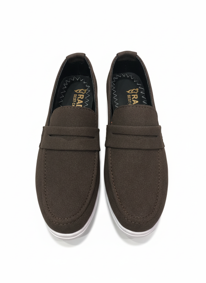 Men's Suede Casual Loafer with Sneaker Sole